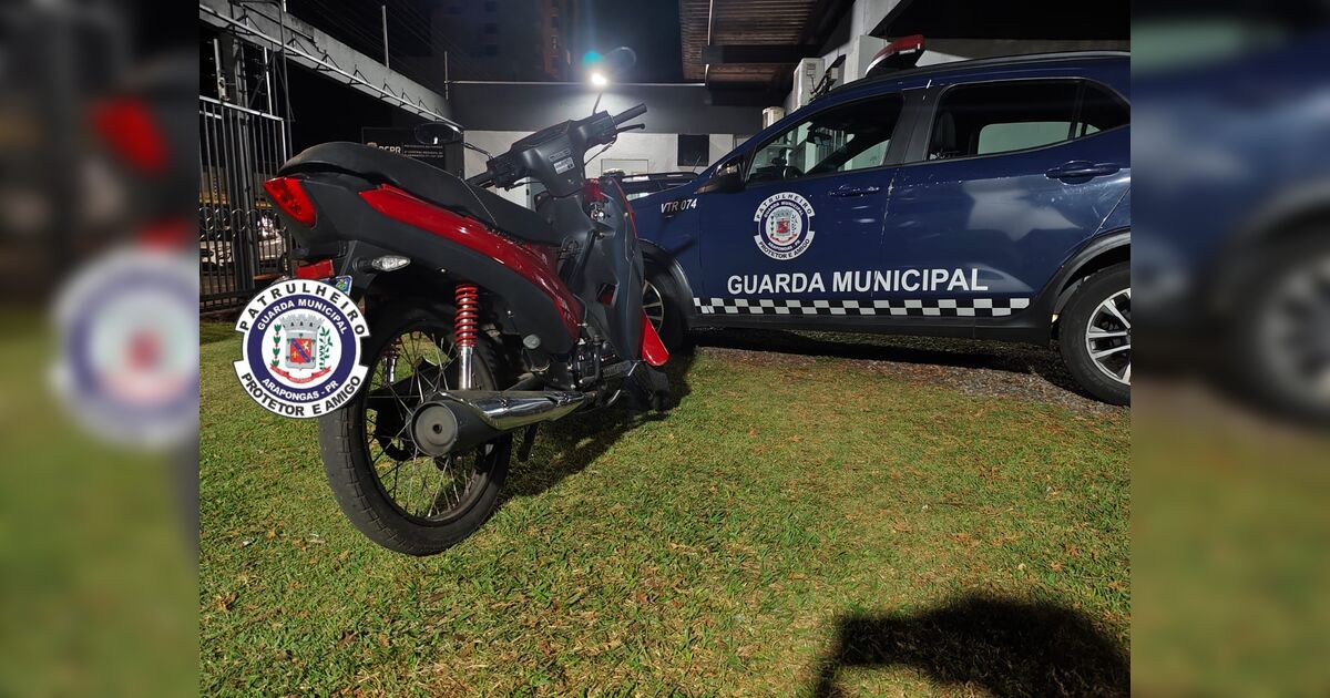 Suspeito é preso com moto furtada duas horas após o crime em Arapongas