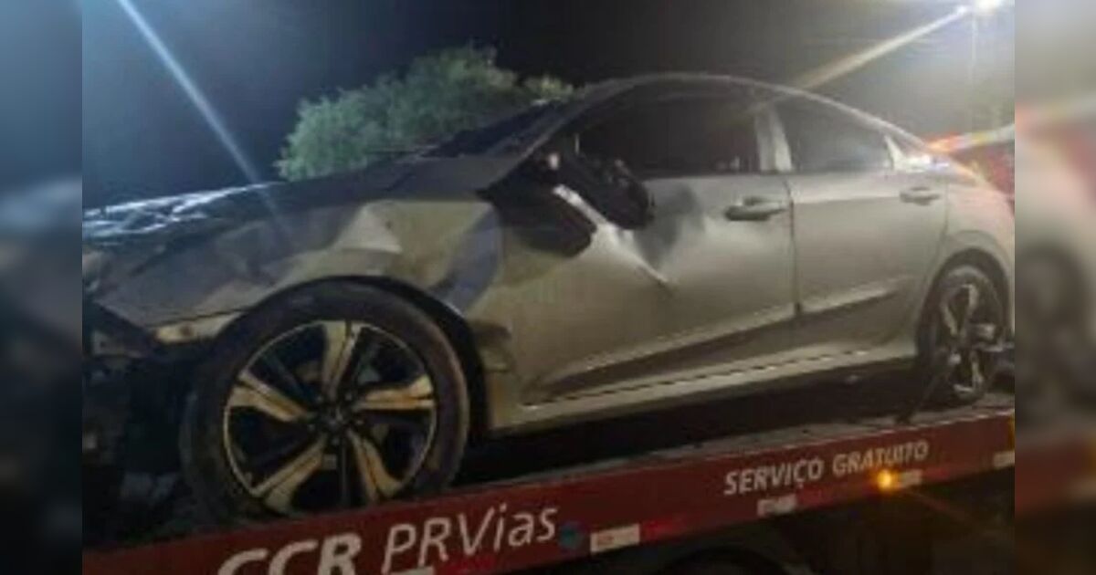 Cuidador é preso no Paraná após furtar carro de idosa de 83 anos e capotar na BR-376