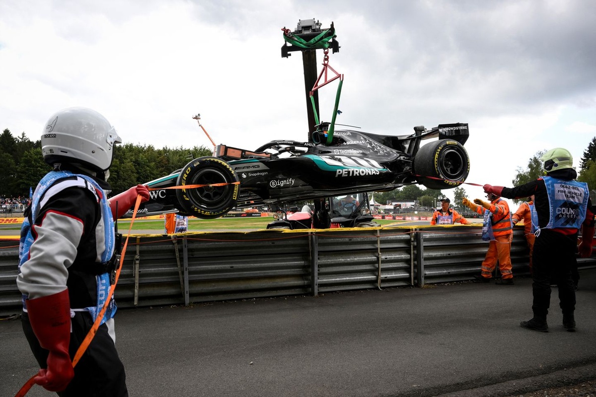 What we can learn from Mercedes’ floor after George Russell’s Belgian GP retirement