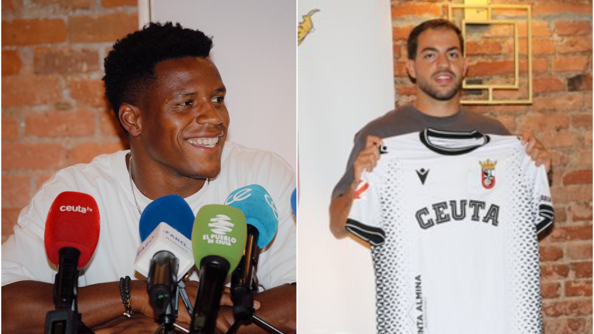 Omar Sadik y Cedric Teguia muestran su ilusión por el Ceuta