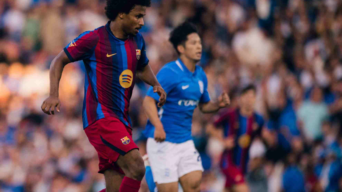 El Barça disfruta de los primeros 45 minutos de Adeyemi: conducción, disparo, velocidad, sacrificio…