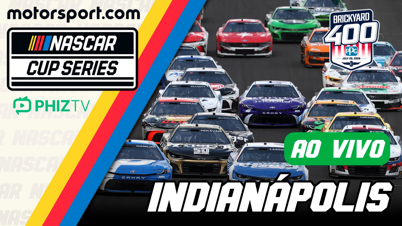 NASCAR AO VIVO: Assista à etapa de Indianápolis da Cup Series