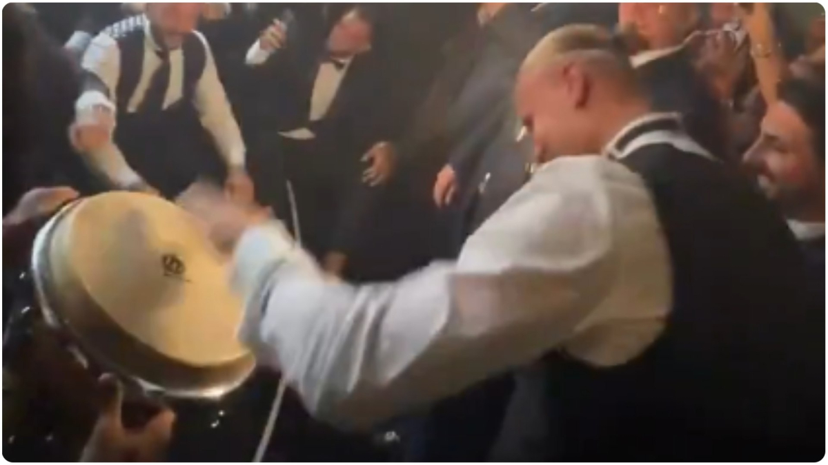 ¡Insólito! Haaland se roba el protagonismo en la boda de Donnarumma con el famoso remo noruego