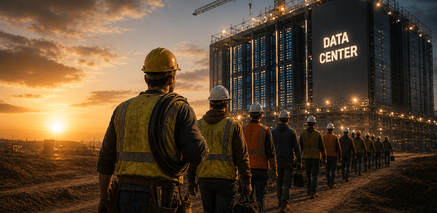 Empresas de IA contratam eletricistas e carpinteiros aos milhares