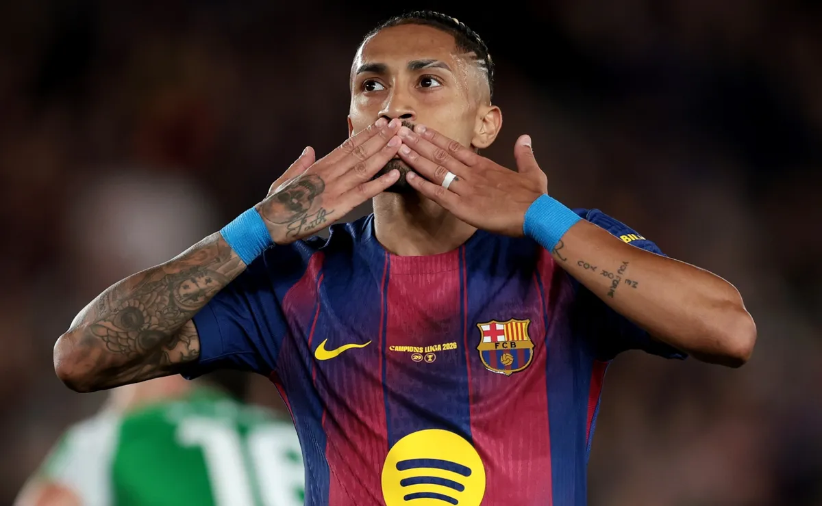 Raphinha’s future at FC Barcelona addressed by president Joan Laporta after Karim Adeyemi signing