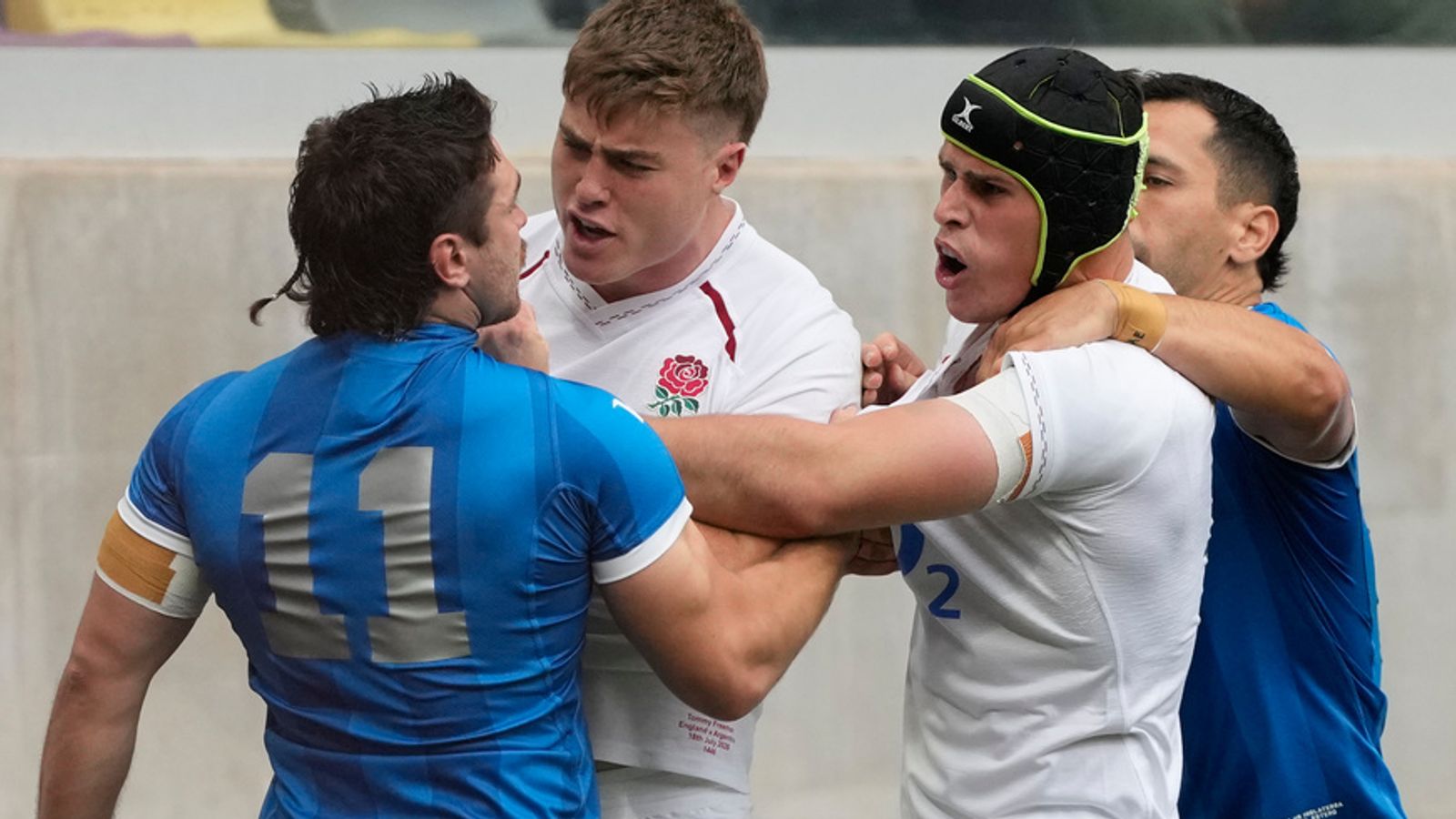 Argentina 24-31 England: Late TMO drama as 13-man England seal tense Nations Championship win | Rugby Union News
