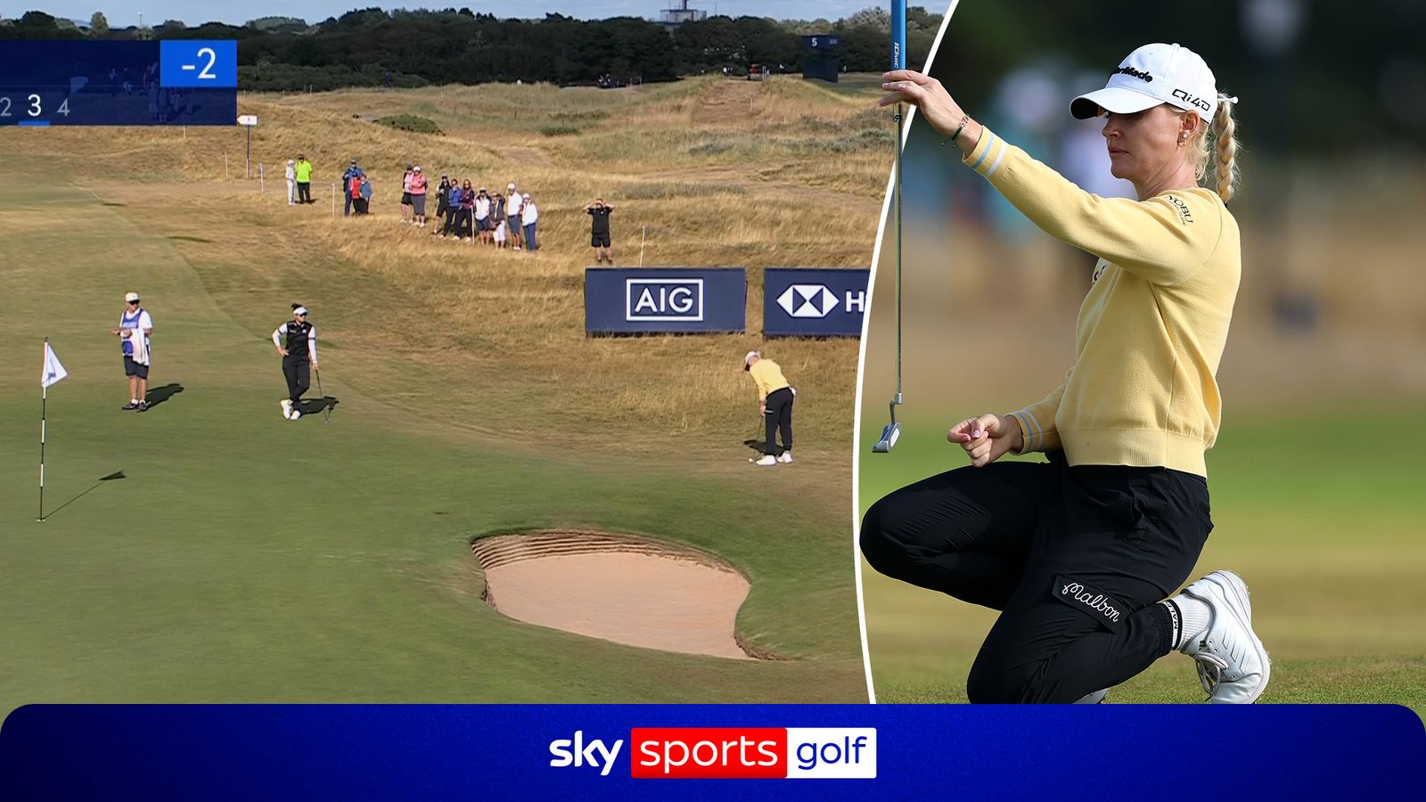 'That's a bonus!' | Hull holes putt from off the green!
