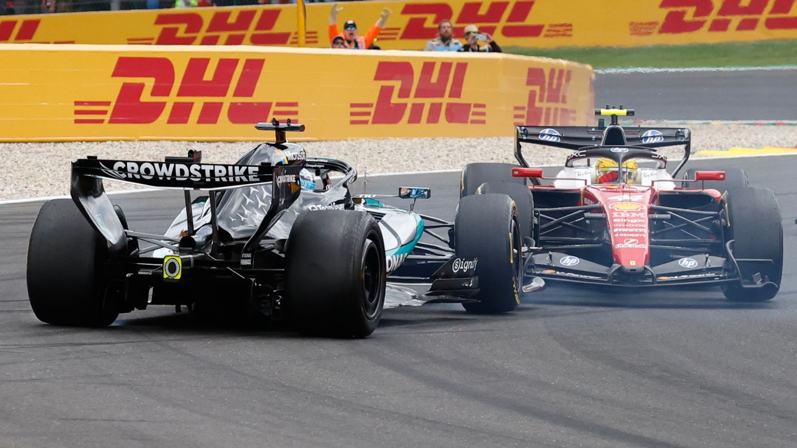 George Russell blames Mercedes power issue for Belgian GP collision with Lewis Hamilton after huge F1 title race blow | F1 News