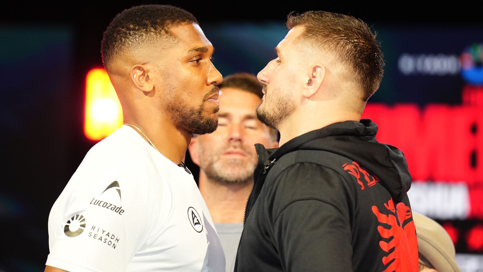 Anthony Joshua weighs in 7.6lbs heavier than his previous fight vs Jake Paul ahead of Kristian Prenga bout | Boxing News