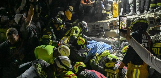 Mulher é resgatada com vida após 35 horas sob escombros na Colômbia