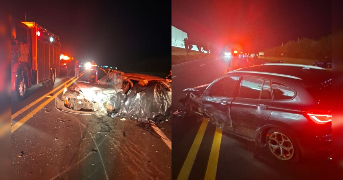 Acidente entre dois carros deixa um morto e cinco feridos na PR-444 em Mandaguari