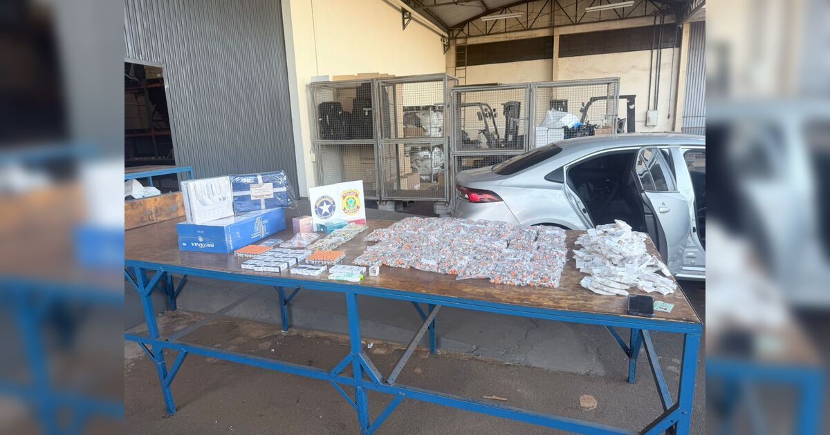 Ação conjunta da PF e da Receita apreende 3,4 mil ampolas de emagrecedores em Rolândia no PR