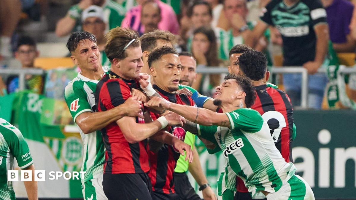 Bournemouth: Alex Scott and Real Betis’ Antony sent off in pre-season friendly