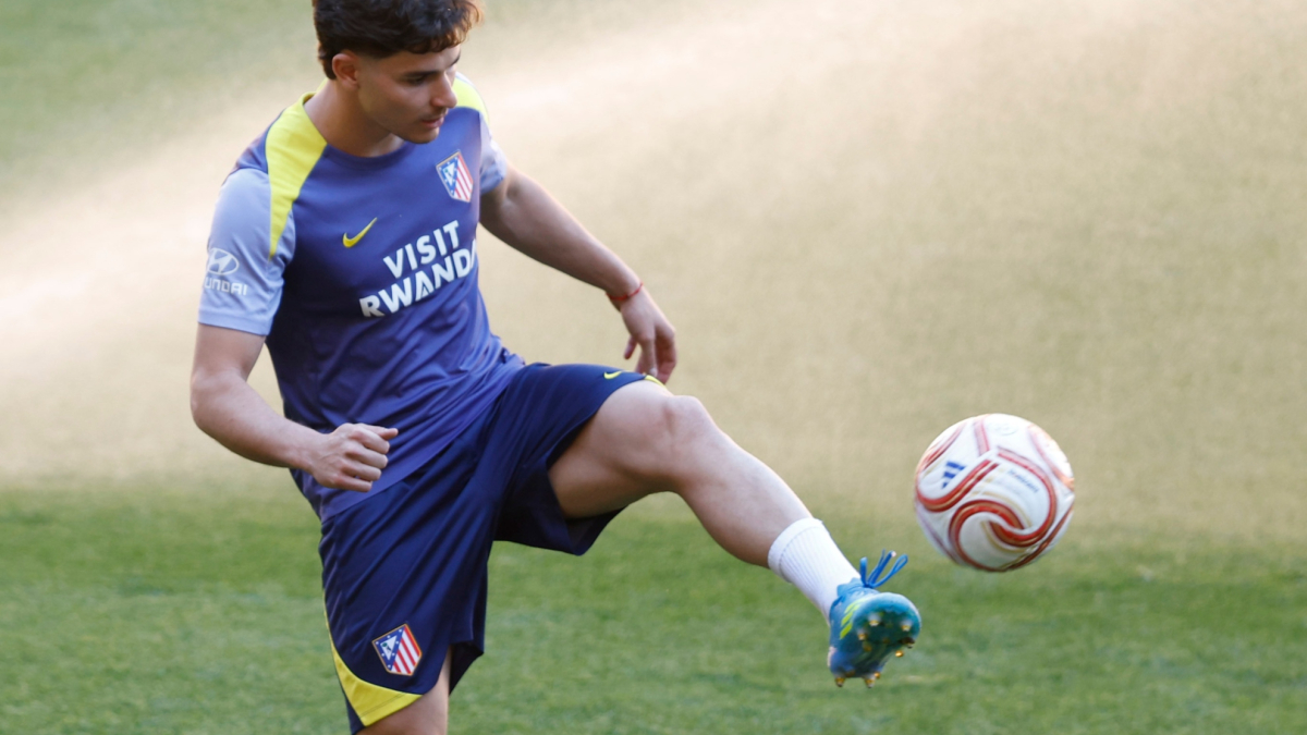 Julián Alvarez ya entrena ‘para’ el Atlético