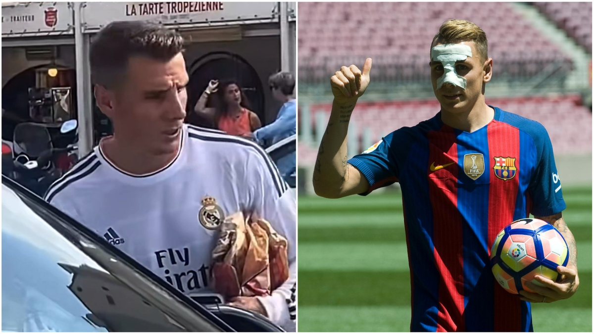 El ex del Barça que apareció… ¡con la camiseta del Real Madrid!