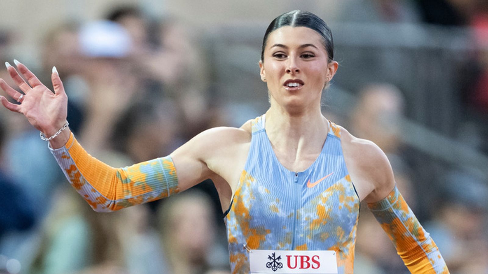 Amy Hunt: British sprinter runs season’s best 200m time to take third in Diamond League Athletics meet in Brussels | Athletics News