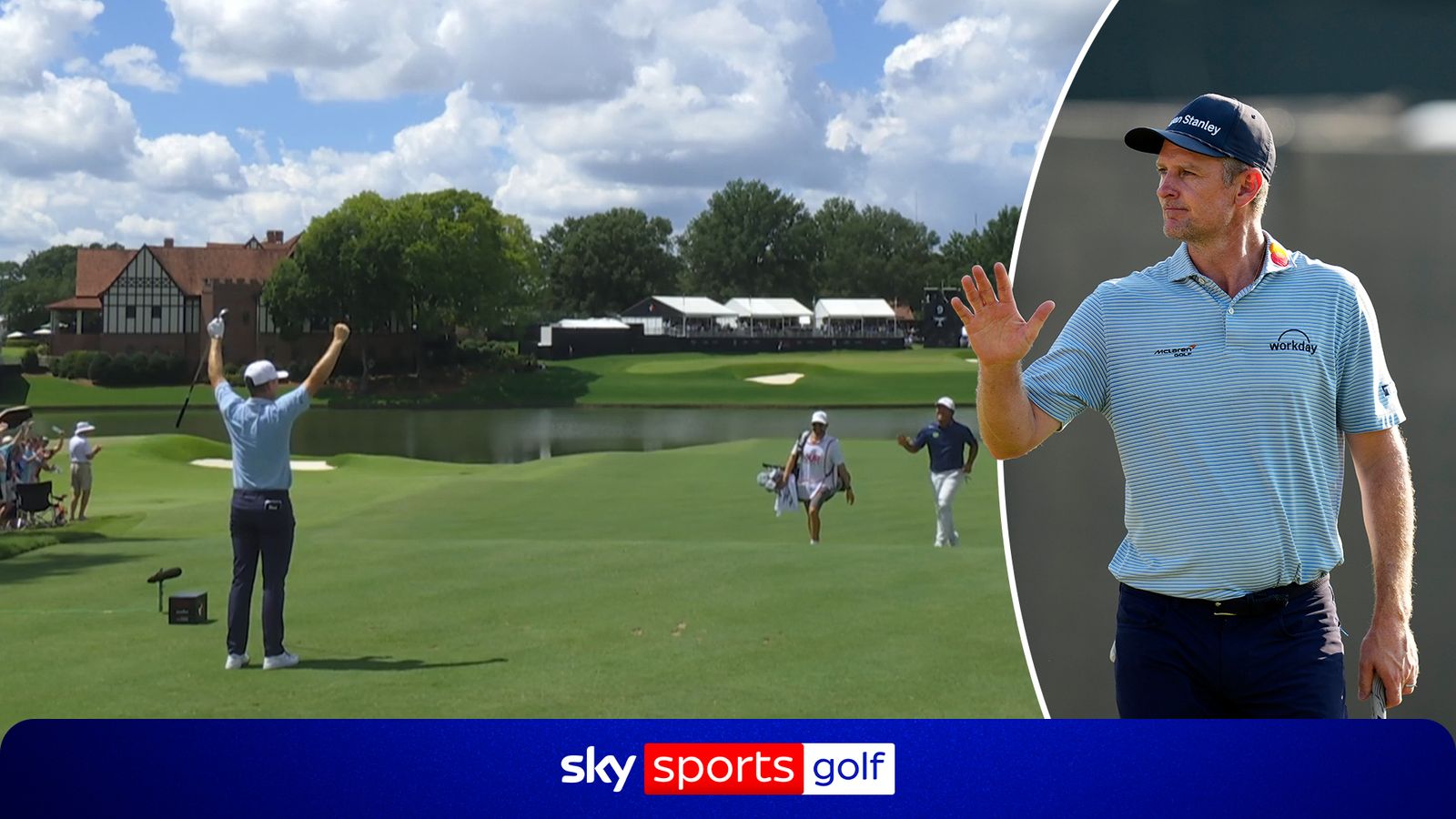 SLAM-DUNK ACE! | Justin Rose makes incredible hole-in-one!