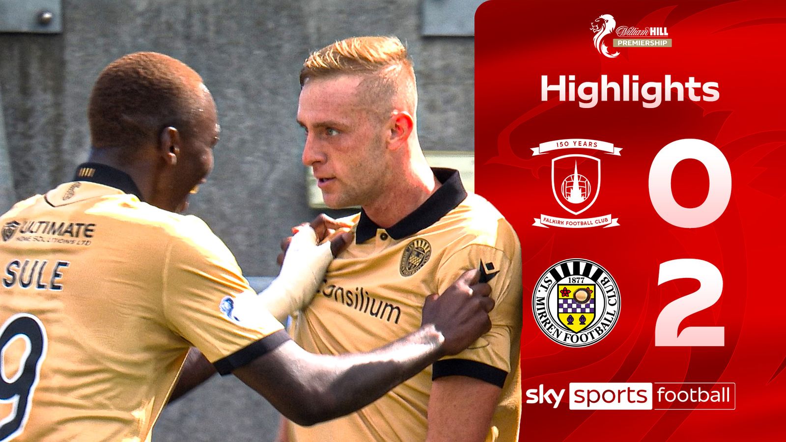 Highlights: Phillips brace gives St Mirren victory at Falkirk