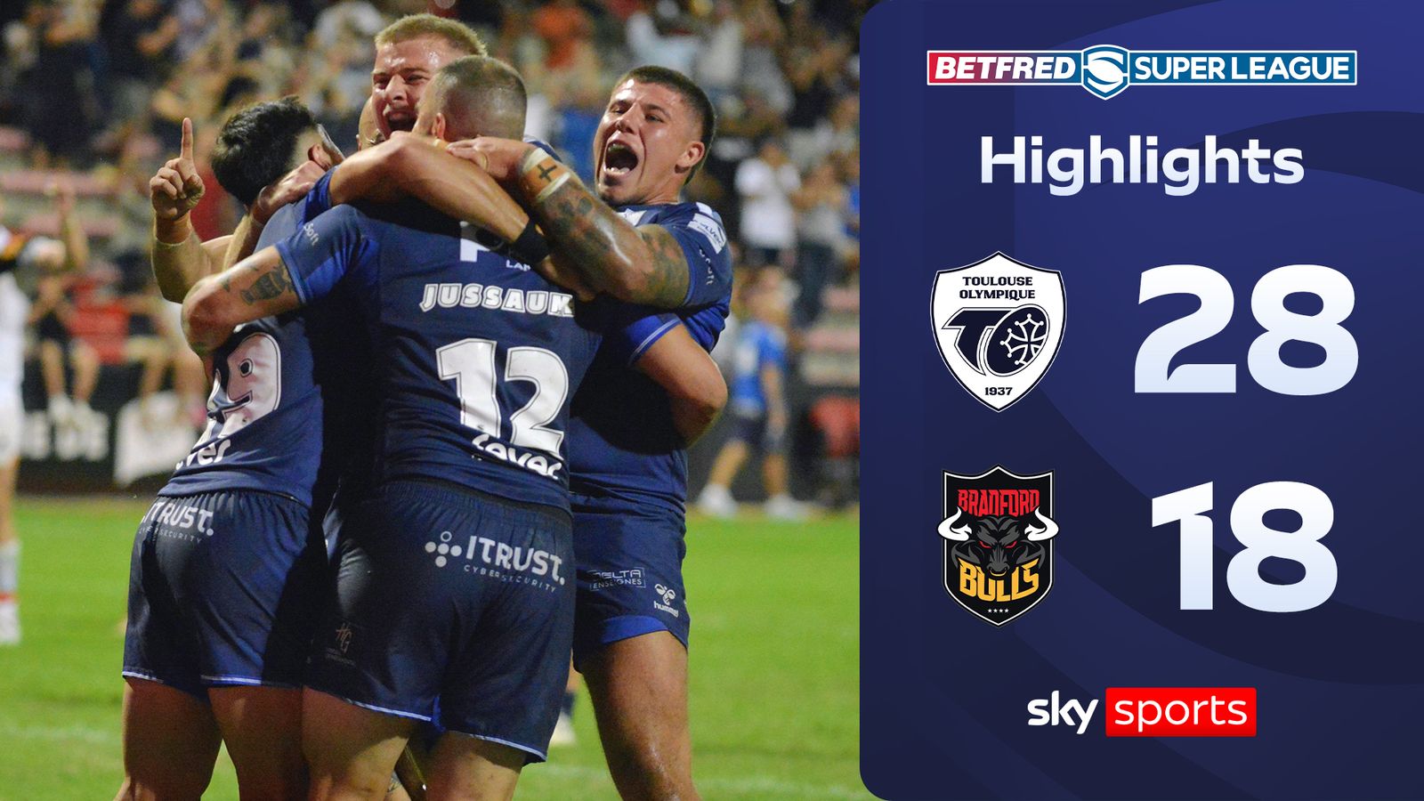 Bradford fall short in comeback attempt against stern Toulouse