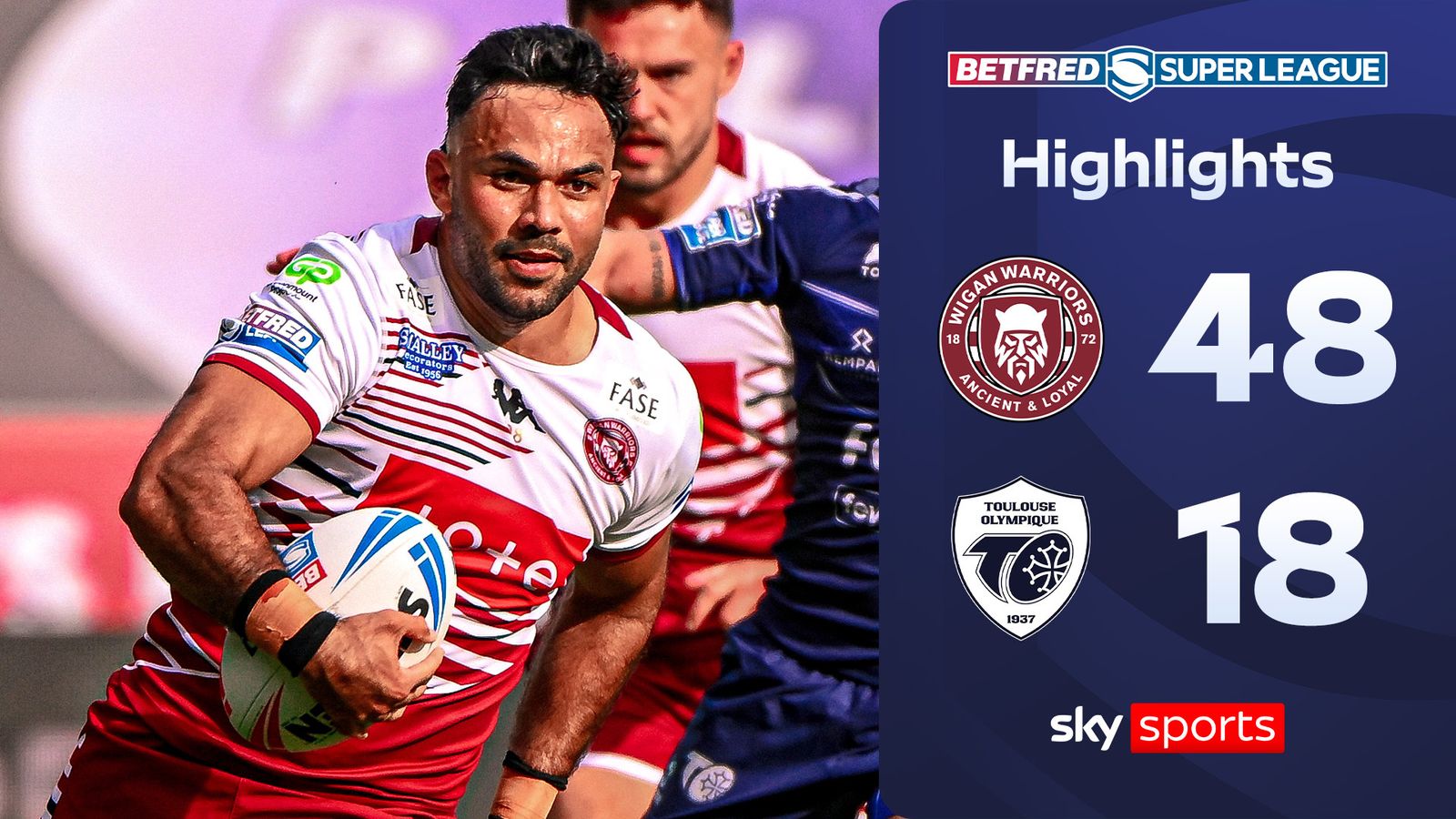 Wigan overpower Toulouse to close gap on leaders