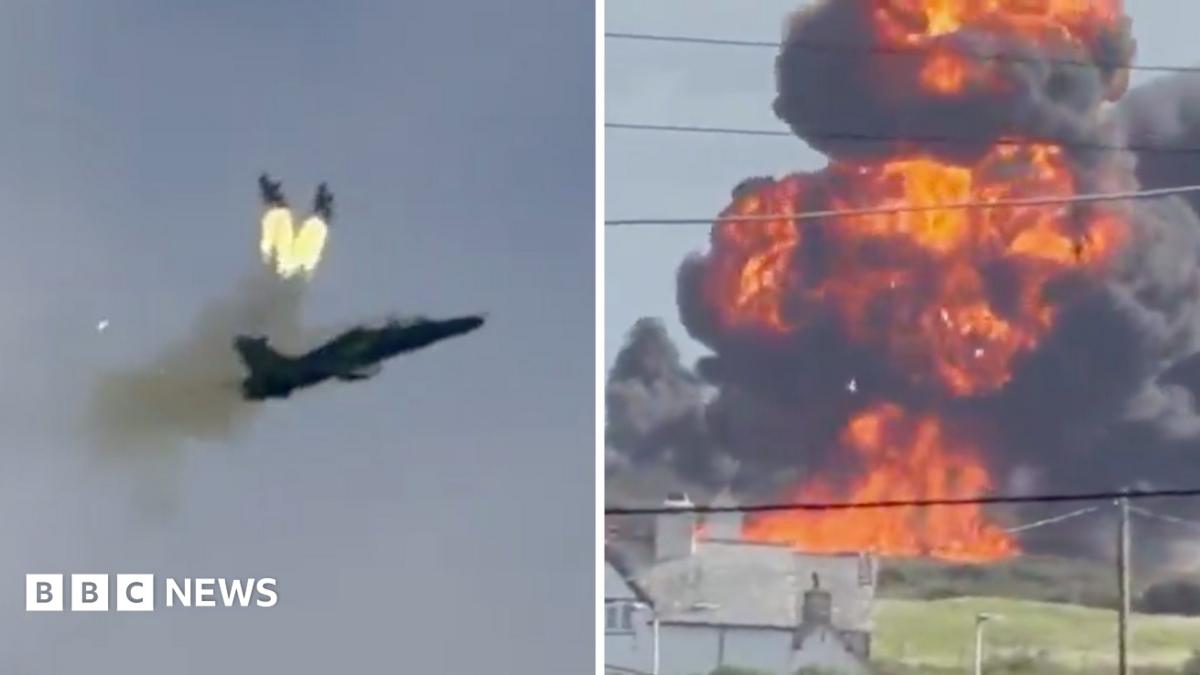 RAF Valley: What video footage tells us about training jet crash