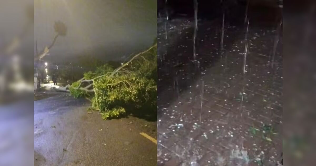 Temporais com granizo e vendavais deixam rastro de estragos no Paraná
