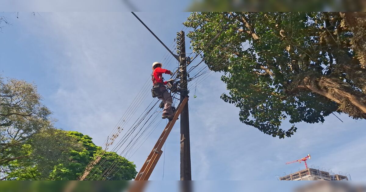 PM atende alerta de furto de fios, mas encontra técnicos trabalhando