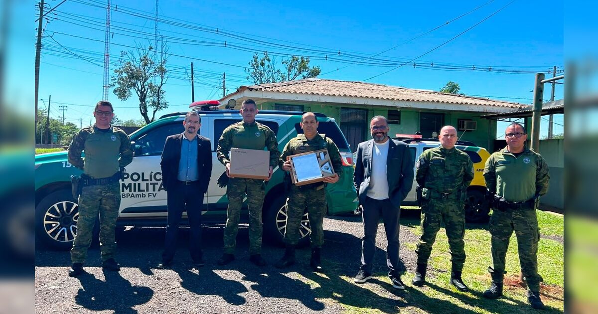 Conseg Apucarana entrega equipamentos de internet Starlink para Polícia Ambiental