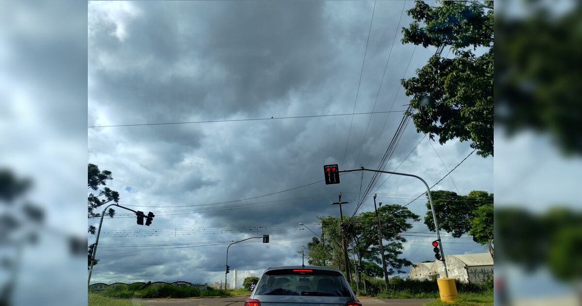 Simepar prevê chuva e temporais para este domingo em Apucarana