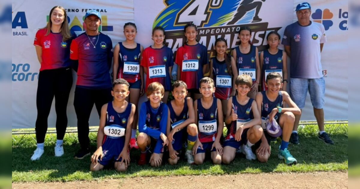 Apucarana é vice-campeã paranaense de atletismo sub-12 com quebra de recordes