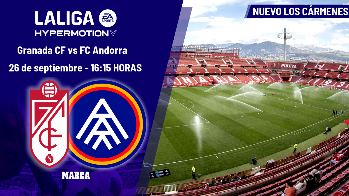 Andorra: horario y dónde ver hoy en TV y online el partido de la jornada 7 de LaLiga Hypermotion