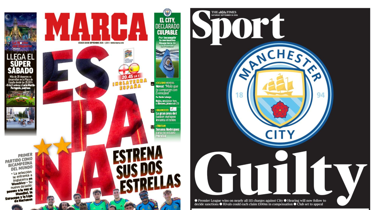 Inglaterra destroza al City con unas portadas durísimas