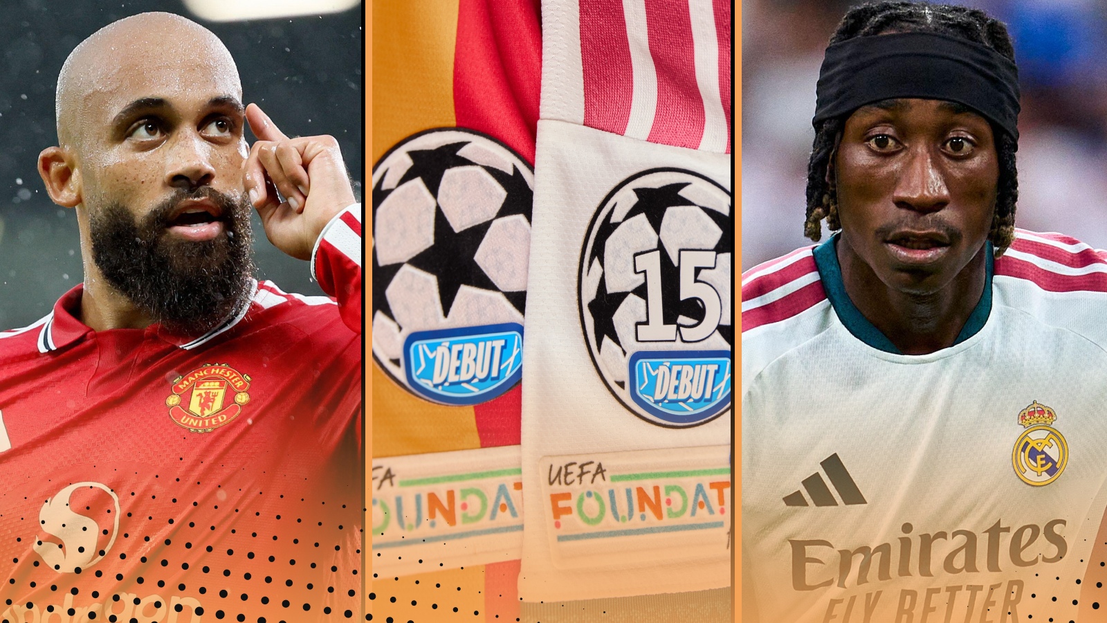 Man Utd quartet, Real Madrid new boys to to wear debut patch