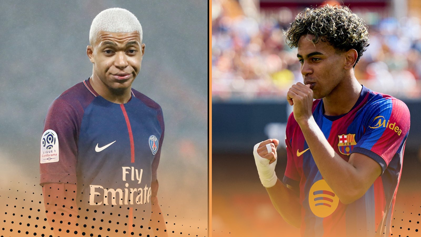 Lamine Yamal vs Kylian Mbappe: Stats compared as teenagers
