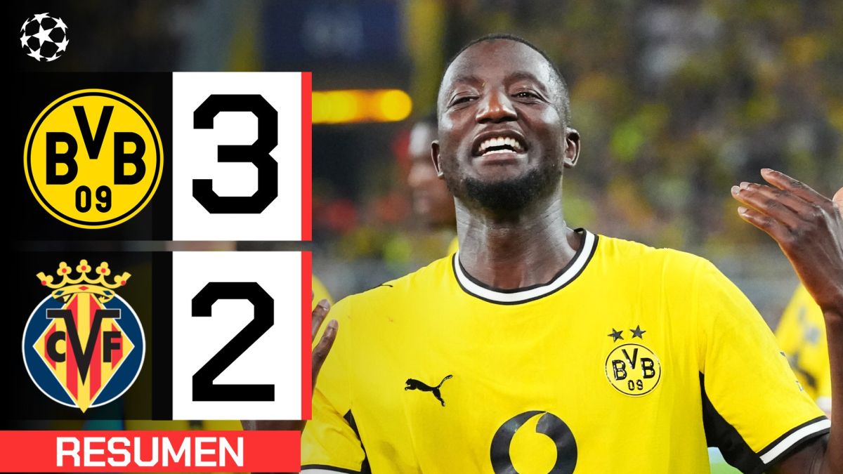 Borussia Dortmund 3-2 Villarreal: resumen y goles | Champions League | J1