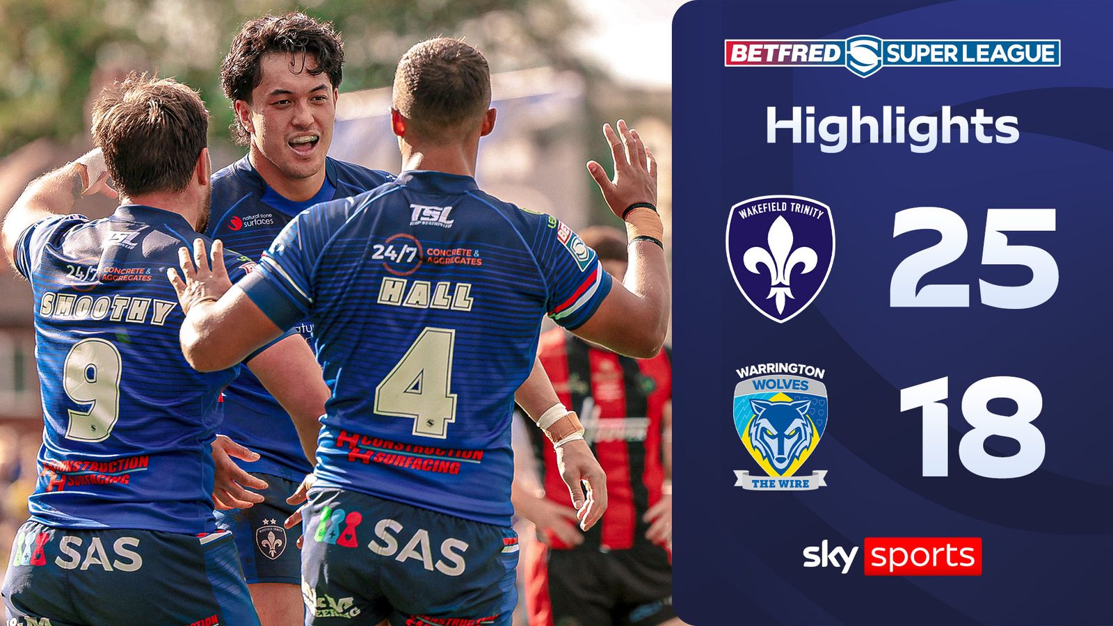 Wakefield edge Warrington 25-18