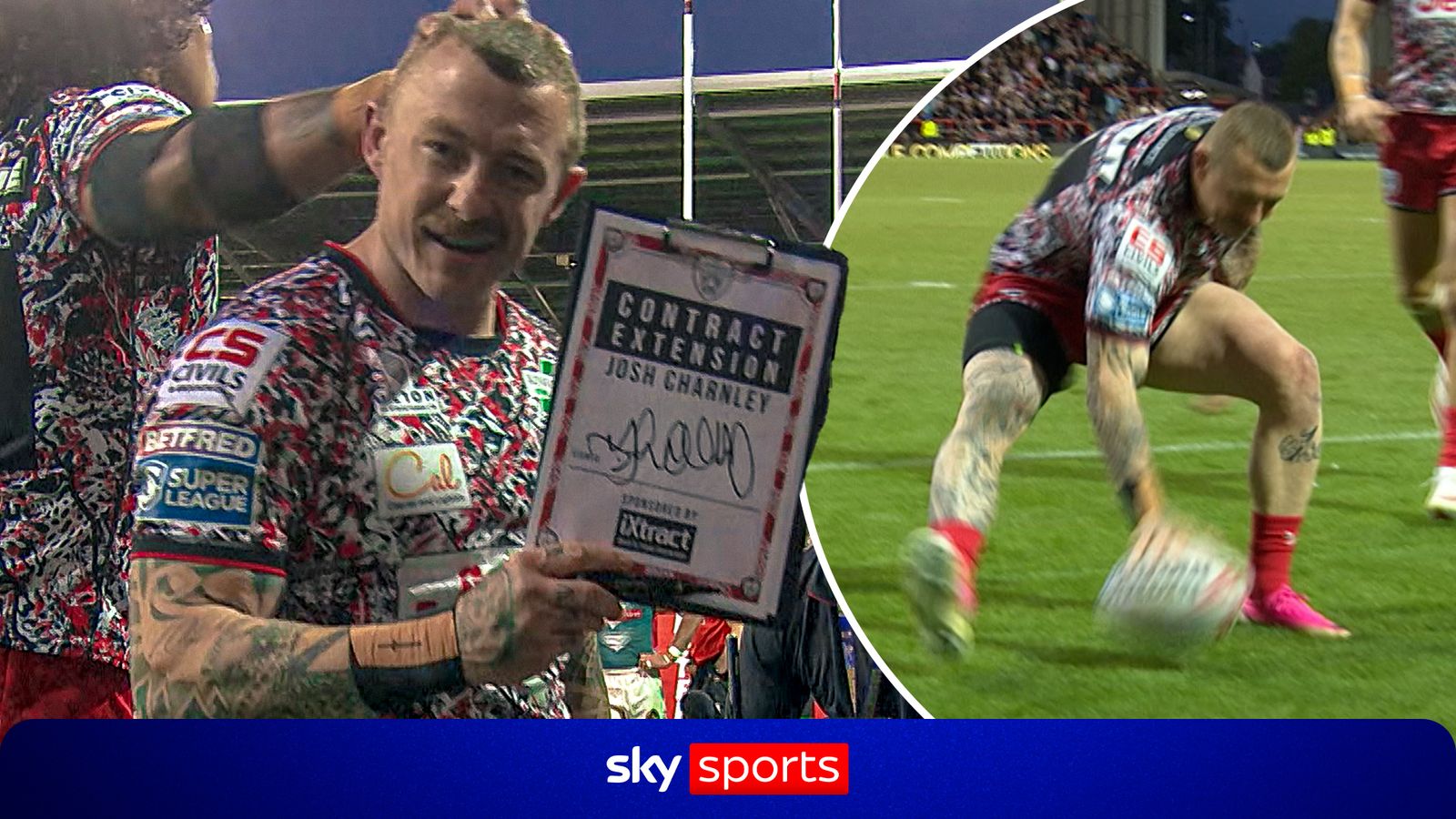 Try AND a new deal! | Charnley delivers unique celebration