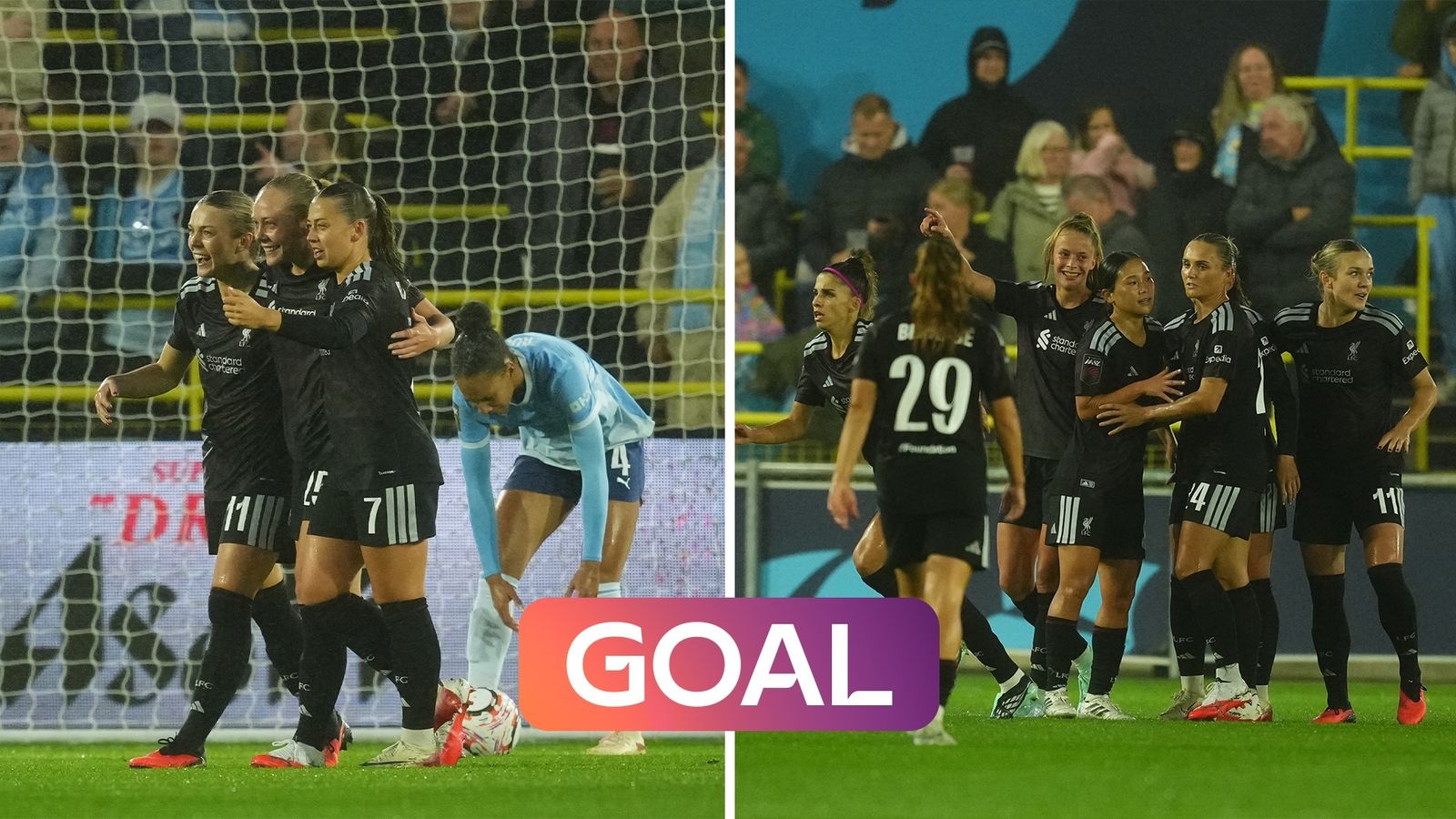 Bergstrom and Endemann on target as Liverpool come from behind to lead Man City