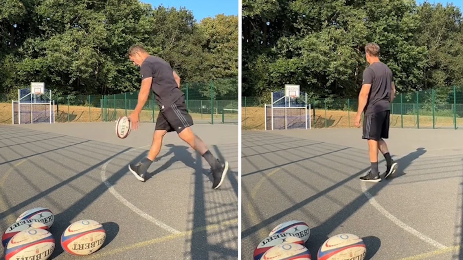 How?! 🤯 Jonny Wilkinson goes viral after pulling off incredible trick shot!