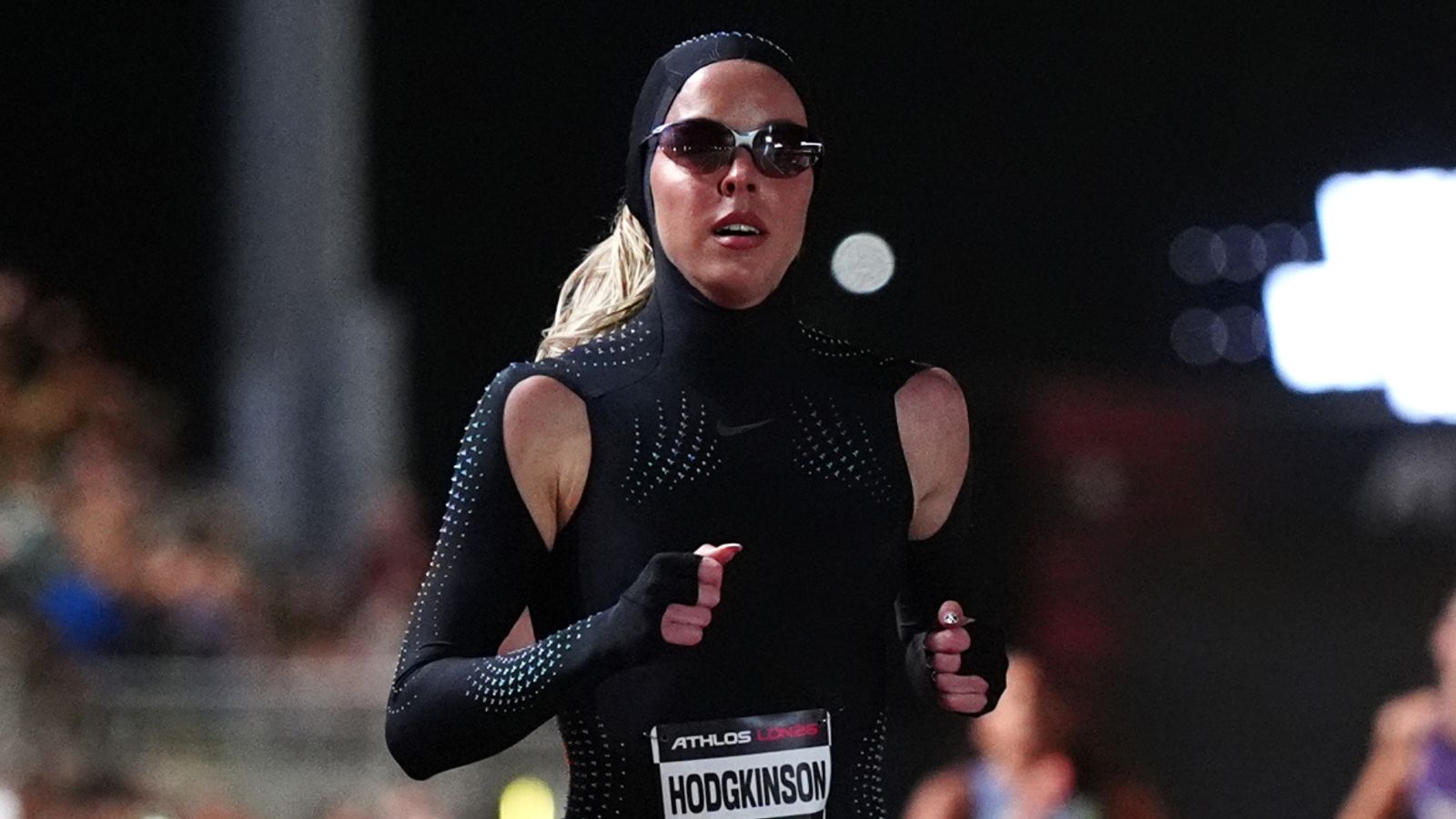 Keely Hodgkinson wins final race of 2026 season at Athlos in London in full-length, hooded Nike speed suit | Athletics News