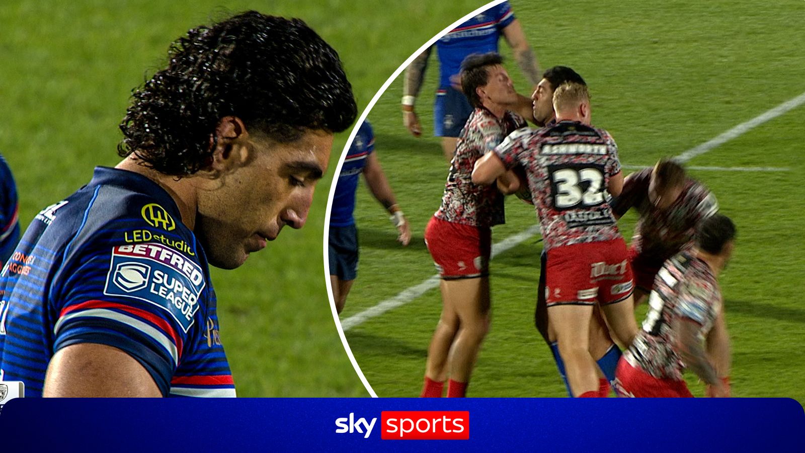 Wakefield's Guler sees RED after face punch
