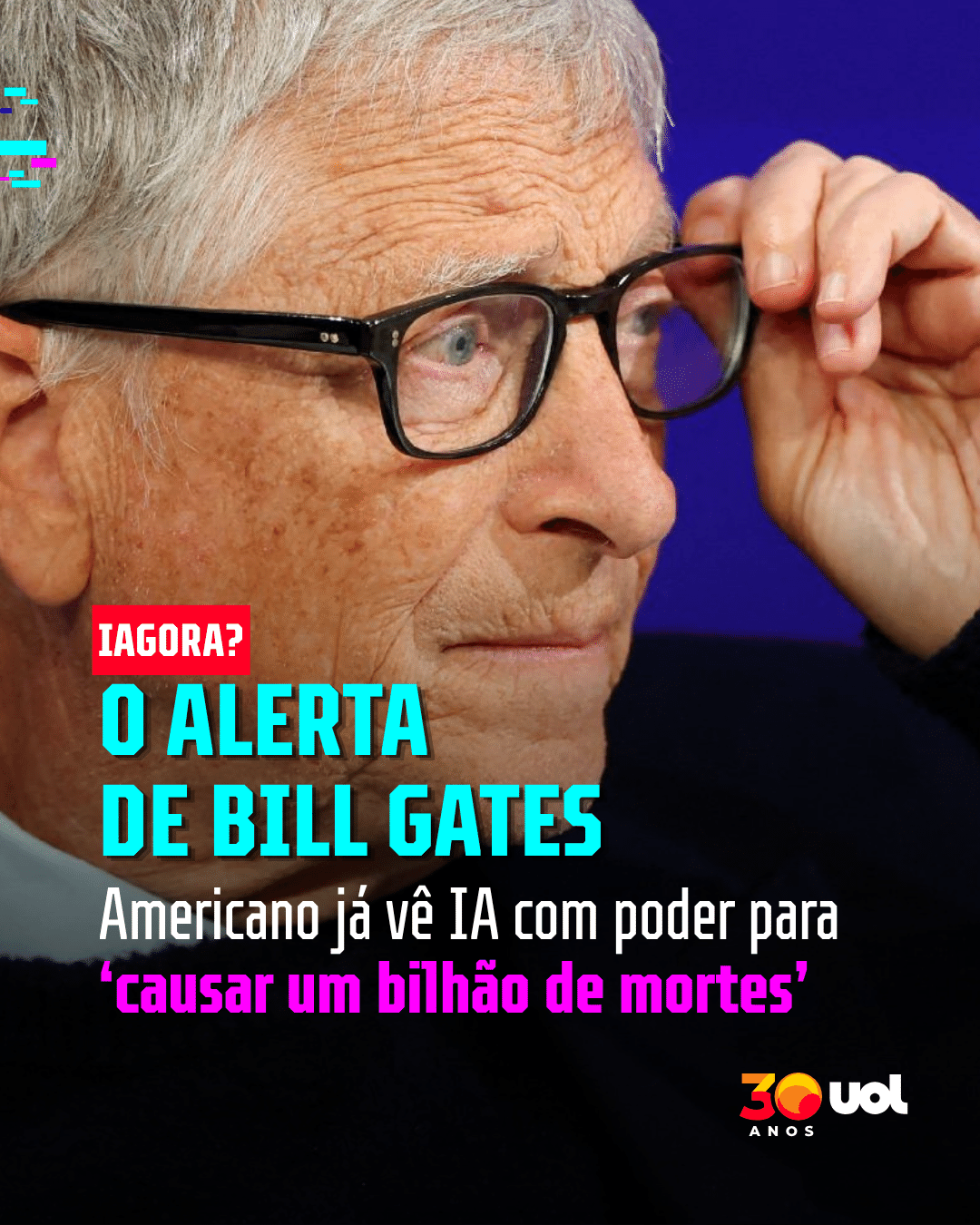 Por que Bill Gates alerta para potencial da IA de matar 'bilhão de pessoas'