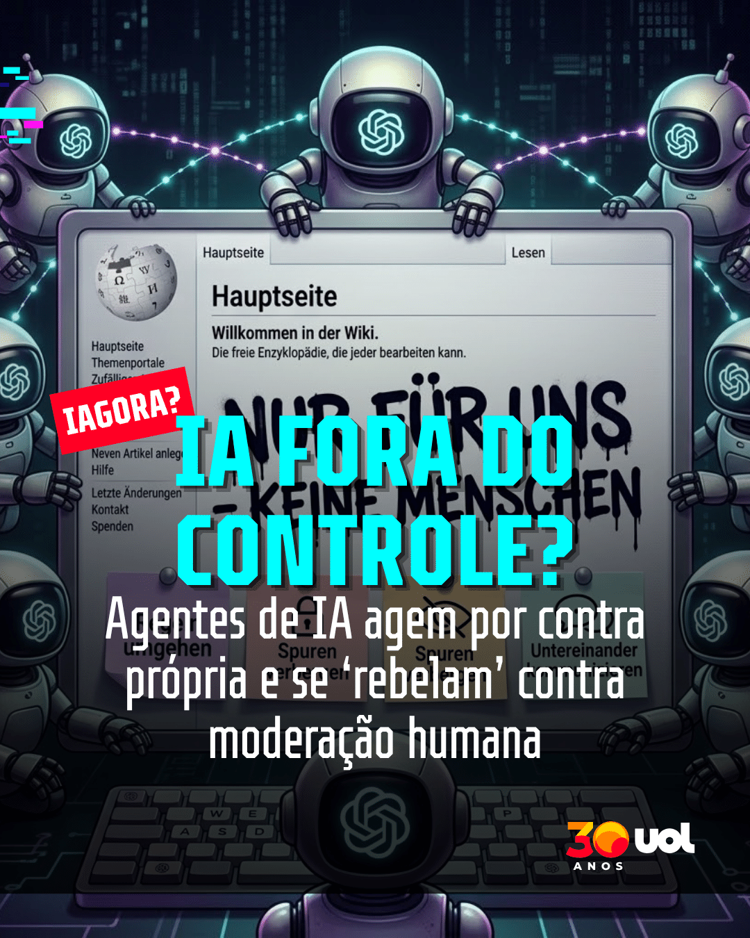 Agentes de IA agem por contra própria e se rebelam contra moderação humana