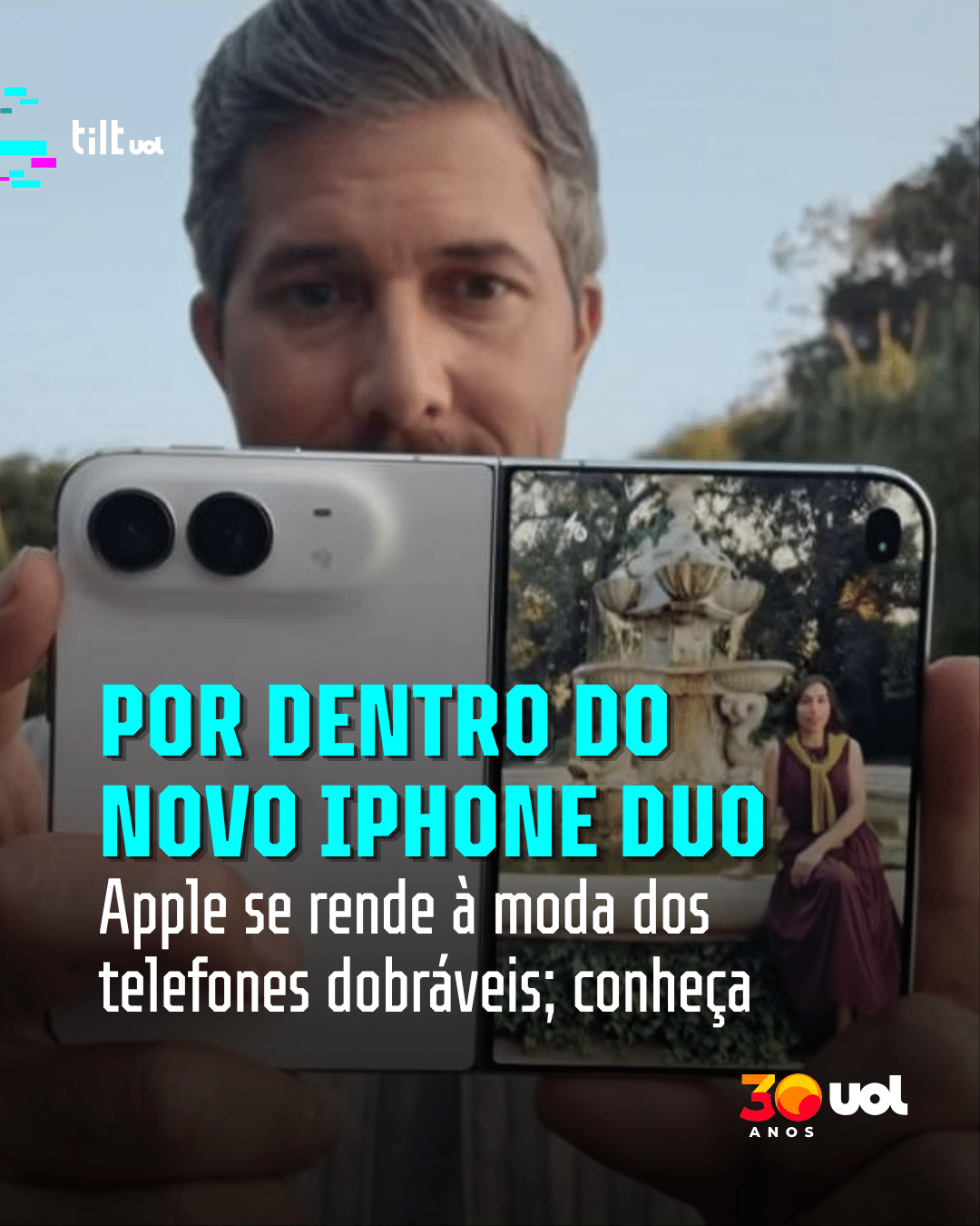 Apple se rende à moda dos telefones dobráveis; conheça o novo iPhone Duo