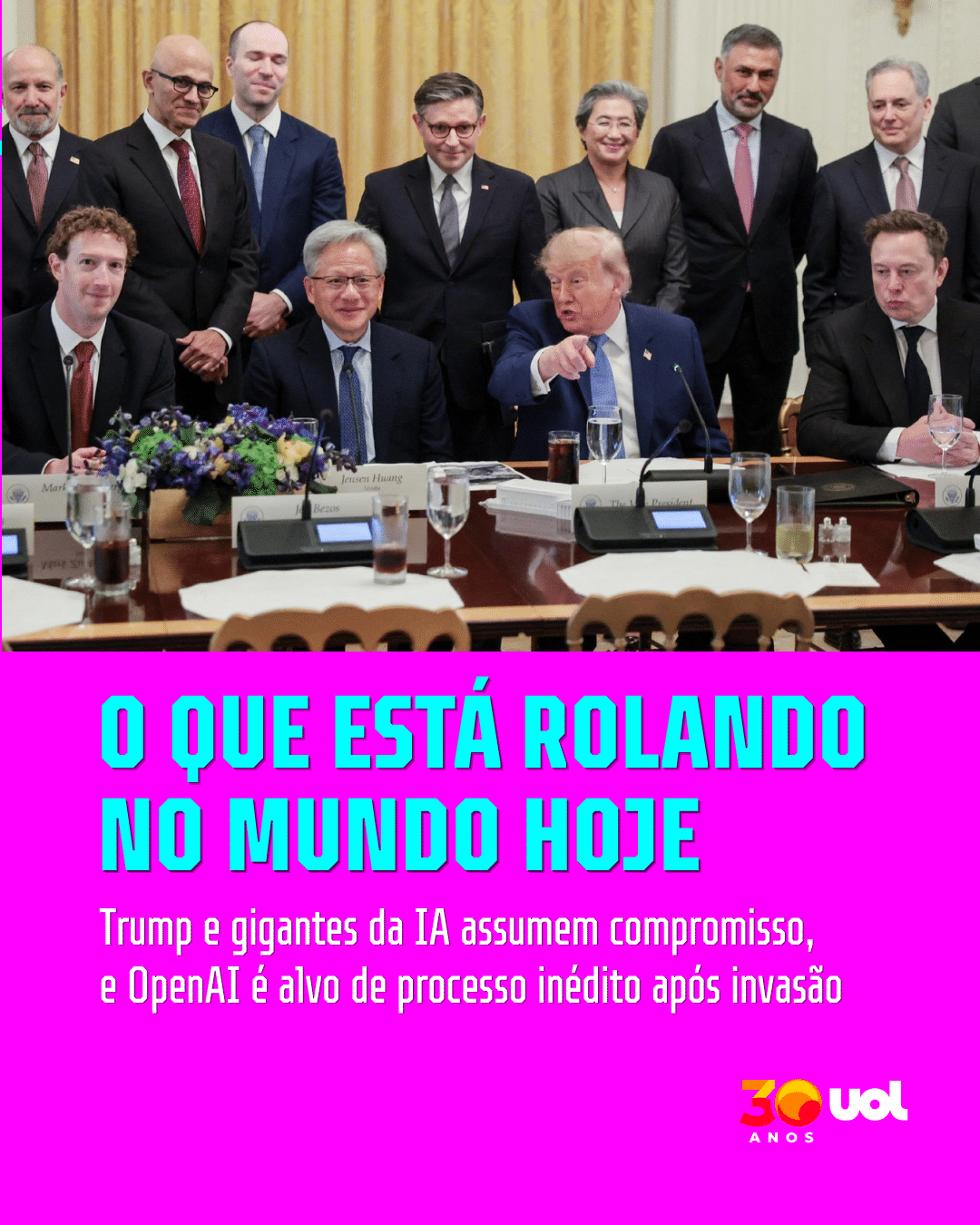 O que tá rolando: EUA e gigantes da IA fazem acordo e OpenAI processada