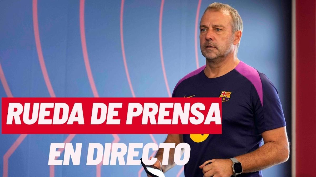 Rueda de prensa de Flick, en directo | Última hora del encuentro del Barça contra el Valencia de LaLiga
