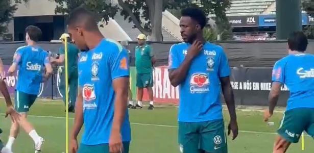 Com Vini Jr., seleção faz primeiro treino completo na Austrália