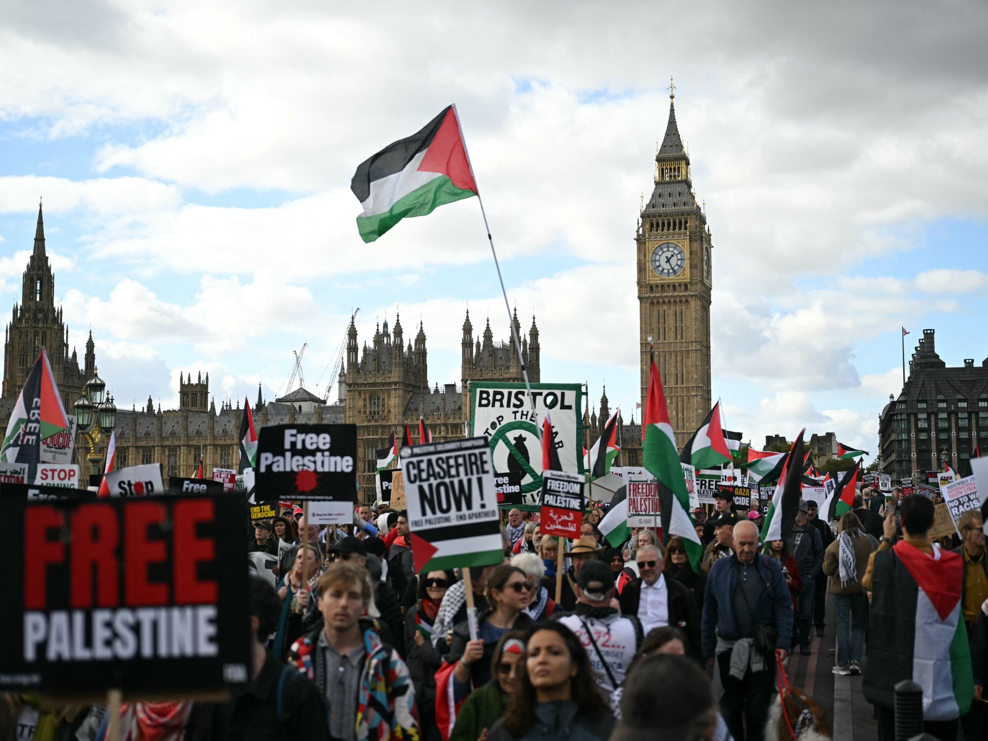 Photos: Thousands march across Europe to demand end to Israel’s war on Gaza | Israel-Palestine conflict News