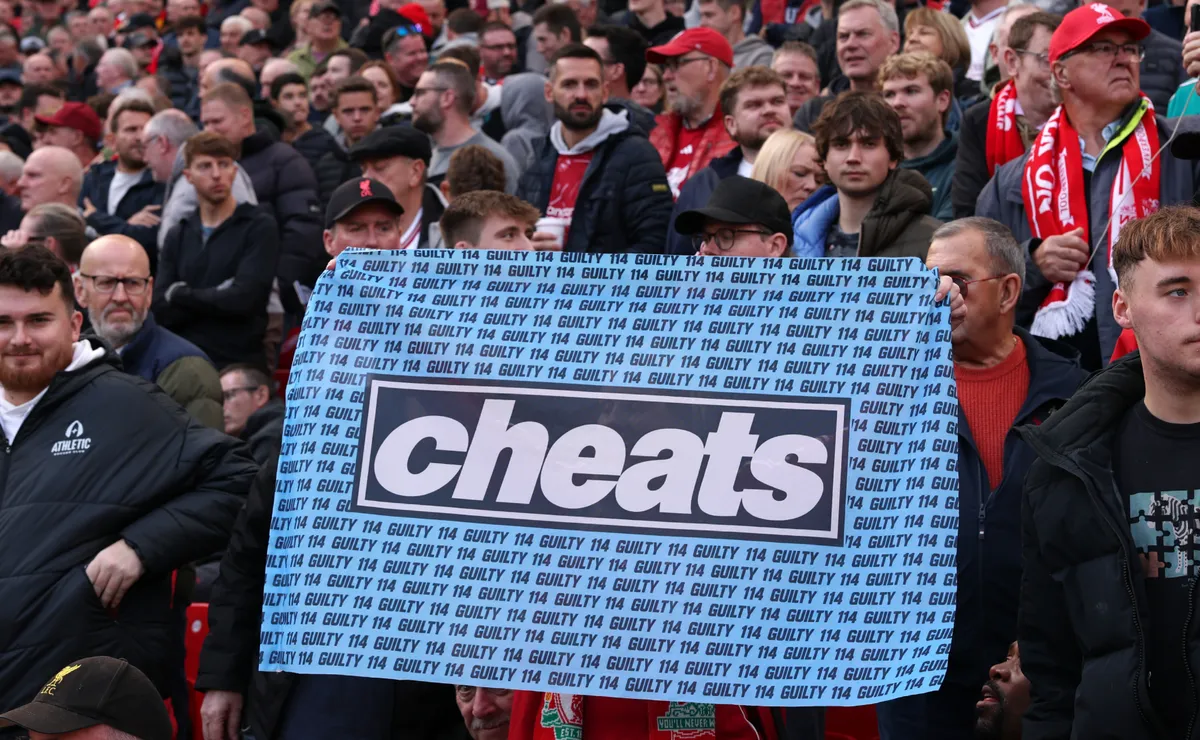 Liverpool fans parody Oasis to mock Manchester City over financial ruling