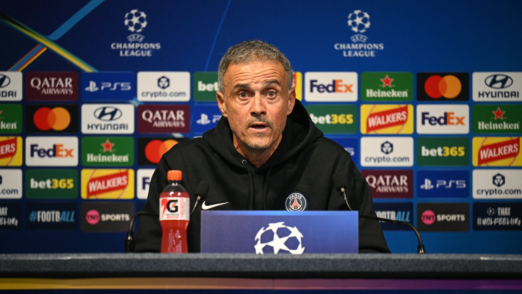 “J’espère que le match pourra se dérouler dans les conditions habituelles”, la réaction de Luis Enrique après les violences du 17 octobre